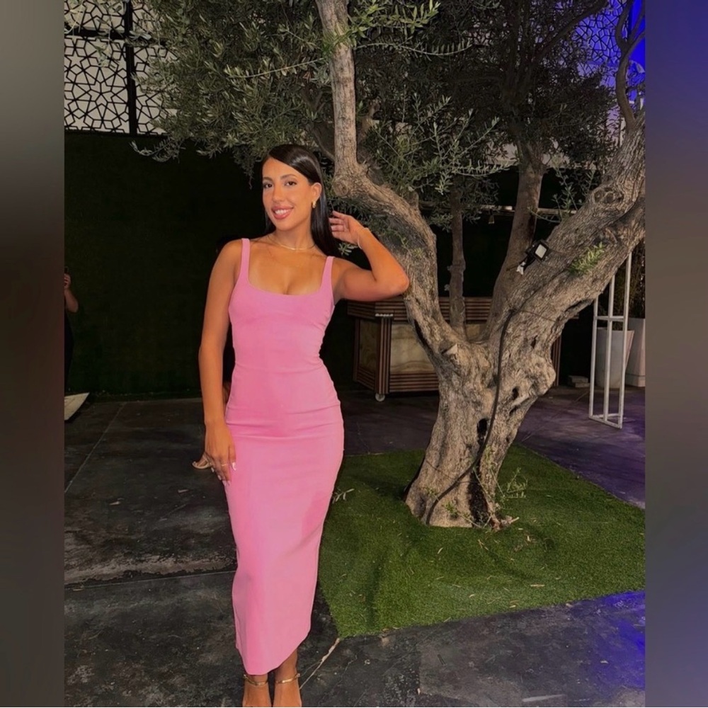 Zara Pink Midi Dress